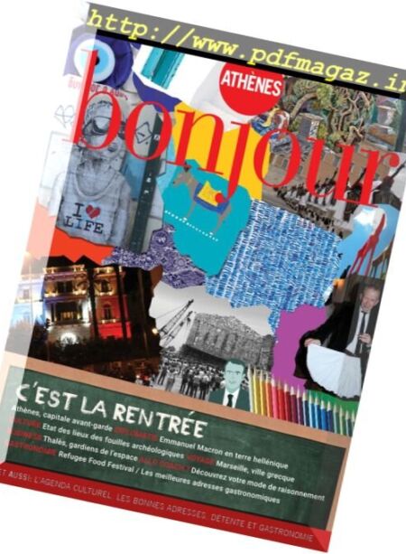 Bonjour Athenes – septembre 2017 Cover