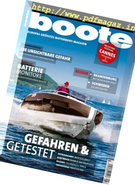 Boote – September 2017 Cover