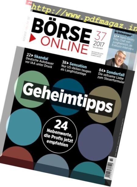 Borse Online – 14. September 2017 Cover