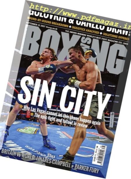 Boxing News – 21 September 2017 Cover