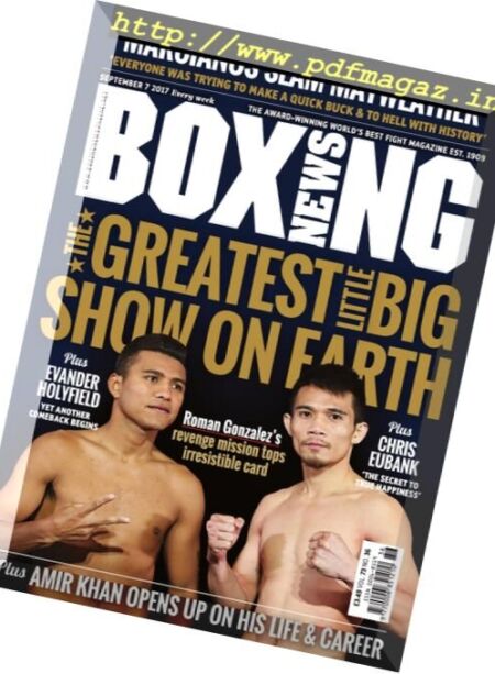 Boxing News – 7 September 2017 Cover