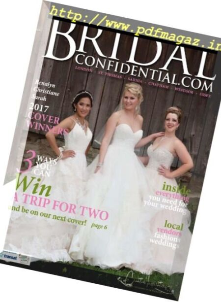 Bridal Confidential – 2017-2018 Cover