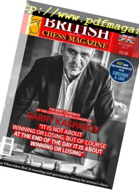 British Chess Magazine – September 2017 Cover