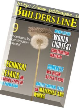 Builders line English Edition – September 2017