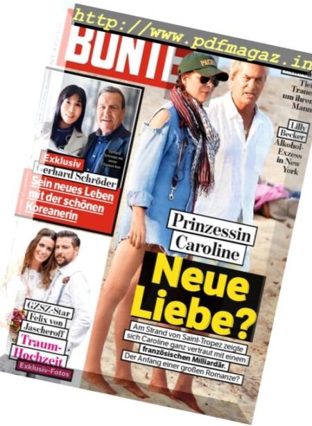 Bunte – 21 September 2017 Cover