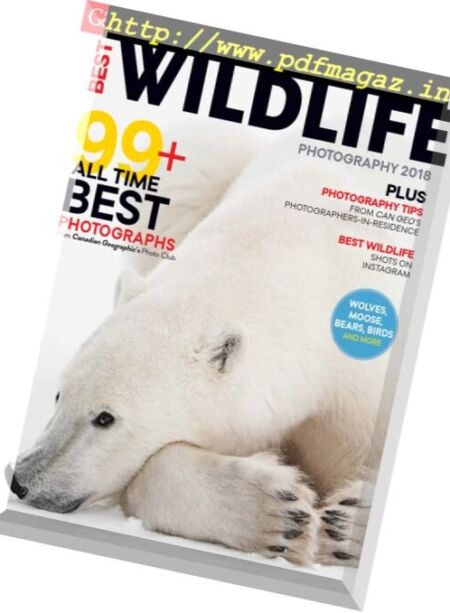 Canadian Geographic – Best Wildlife Photography 2018 Cover