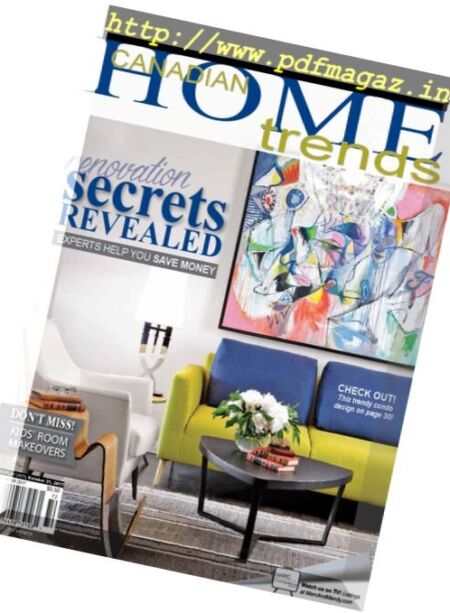 Canadian Home Trends – Summer 2017 Cover
