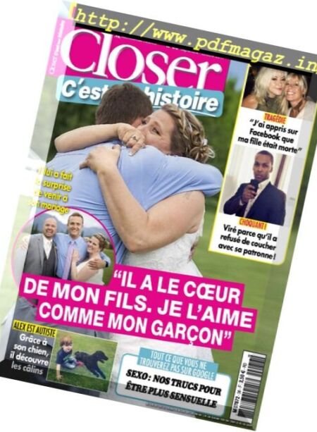 Closer C’est leur histoire – Septembre-Octobre 2017 Cover