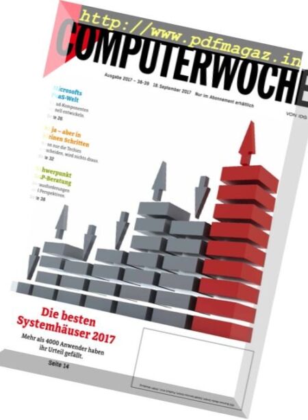 Computerwoche – 18 September 2017 Cover