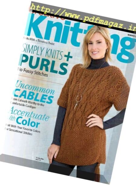 Creative Knitting – Winter 2017 Cover