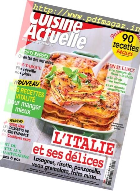 Cuisine Actuelle – Septembre 2017 Cover