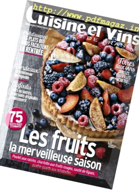 Cuisine et Vins de France – Septembre-Octobre 2017 Cover