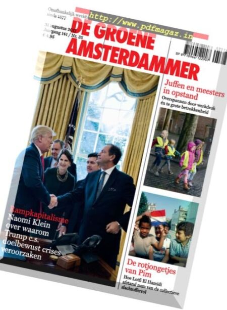 De Groene Amsterdammer – 31 augustus 2017 Cover