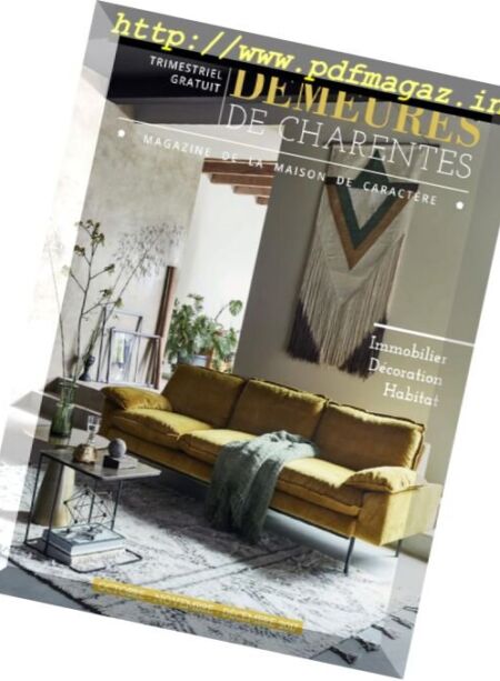 Demeures de Charentes – Octobre-Decembre 2017 Cover