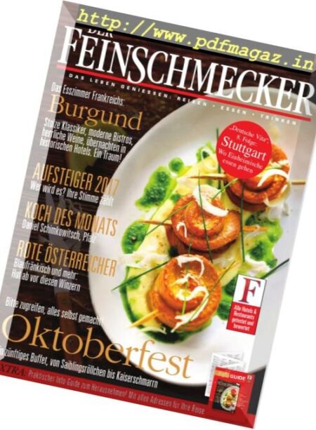 Der Feinschmecker – Oktober 2017 Cover