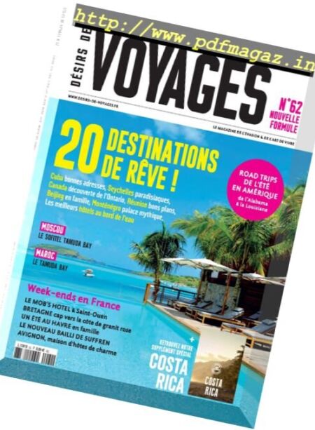 Desirs de Voyages – N 62, 2017 Cover