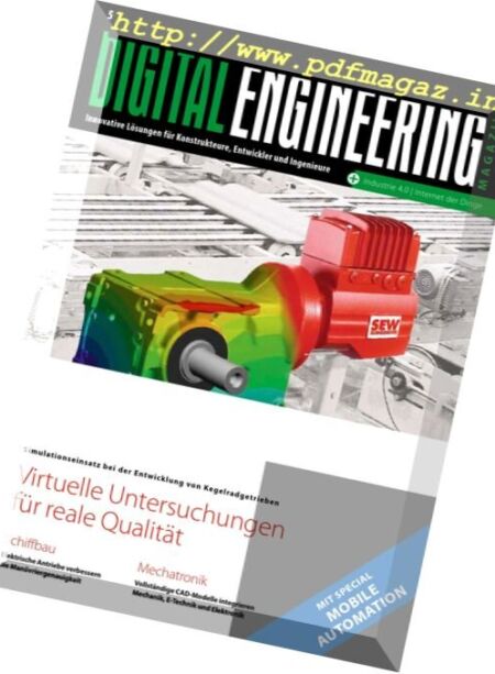 Digital Engineering – August 2017 Cover