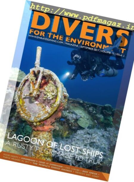 Divers For The Environment – September 2017 Cover