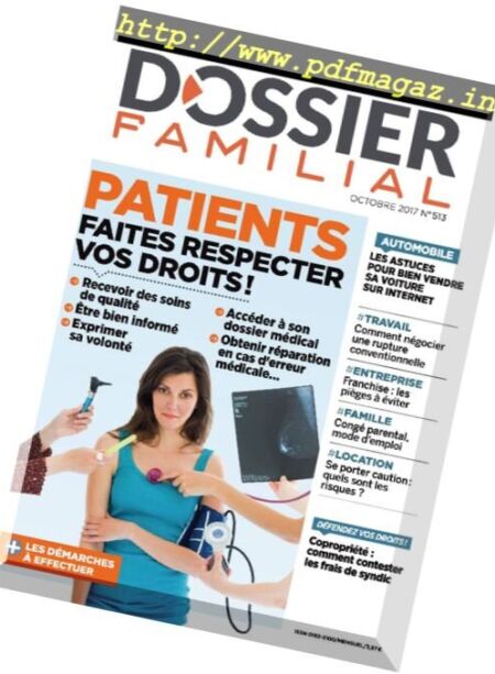 Dossier Familial – Octobre 2017 Cover