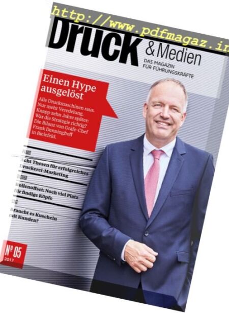 Druck & Medien – Oktober 2017 Cover