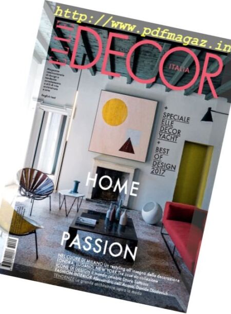 Elle Decor Italia – Settembre 2017 Cover