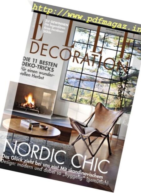 Elle Decoration Germany – September Oktober 2017 Cover