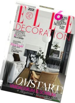 Elle Decoration Sweden – September 2017