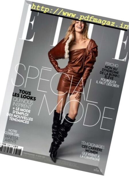 Elle France – 25 Aout 2017 Cover