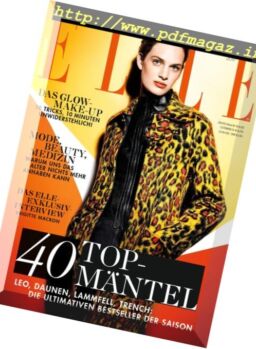Elle Germany – Oktober 2017
