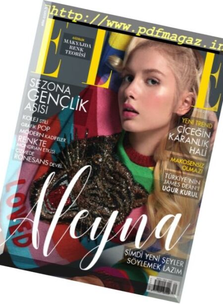 Elle Turkey – Eylul 2017 Cover