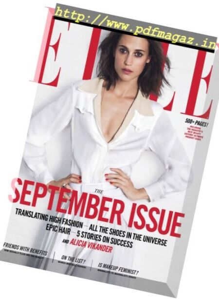 Elle USA – September 2017 Cover