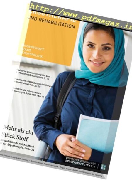 Ergotherapie und Rehabilition – September 2017 Cover