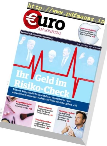 Euro am Sonntag – 2 September 2017 Cover