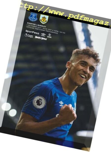 Everton Programmes – 30 September 2017 Cover
