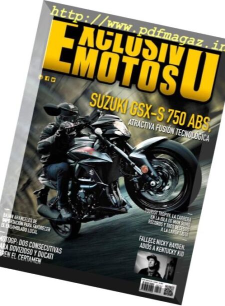 Exclusivo Motos – Julio 2017 Cover