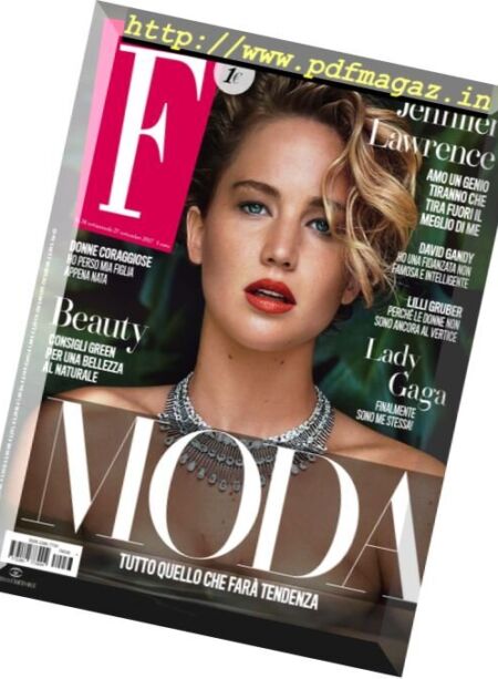 F – 27 Settembre 2017 Cover