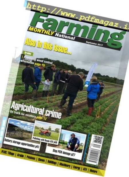 Farming Monthly National – September 2017 Cover