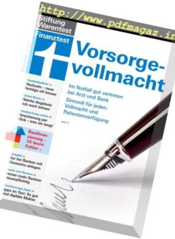 Finanztest – Oktober 2017