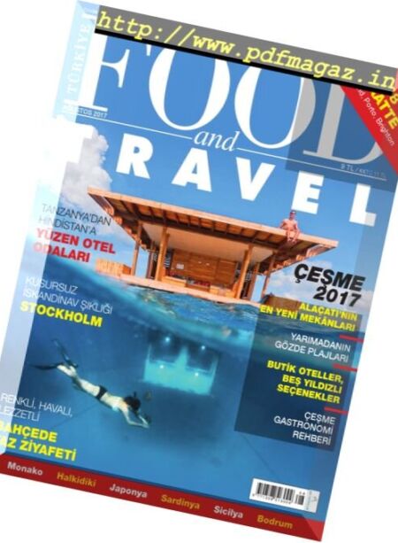 Food and Travel Turkey – Agustos 2017 Cover