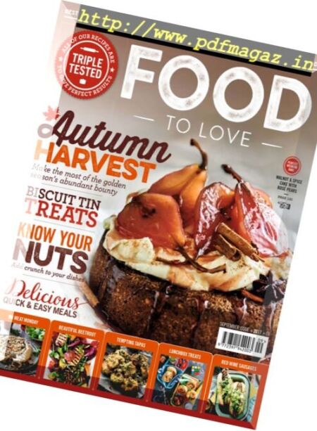 Food to Love – September 2017 Cover