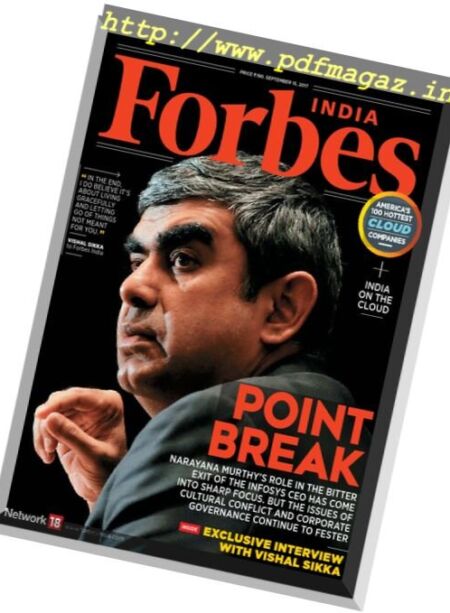 Forbes India – 15 September 2017 Cover