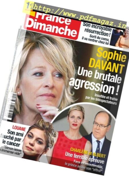 France Dimanche – 25 au 31 Aout 2017 Cover