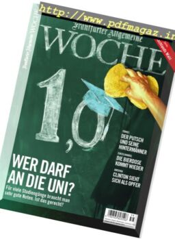 Frankfurter Allgemeine Woche – 15. September 2017