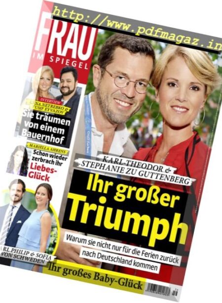 Frau im Spiegel – 30 August 2017 Cover
