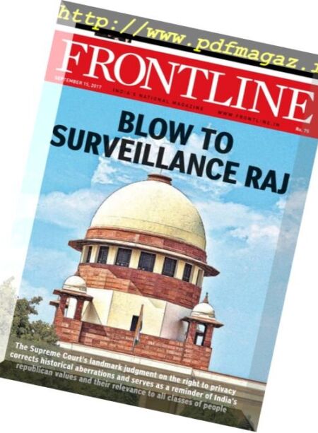 Frontline – 15 September 2017 Cover