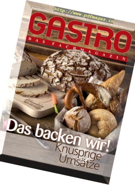 Gastro – August-September 2017 Cover
