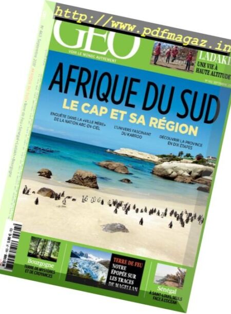 Geo France – Septembre 2017 Cover