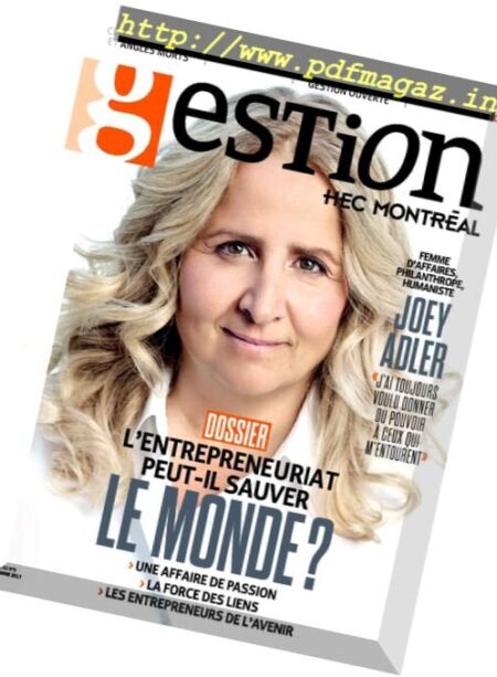 Gestion – Automne 2017 Cover