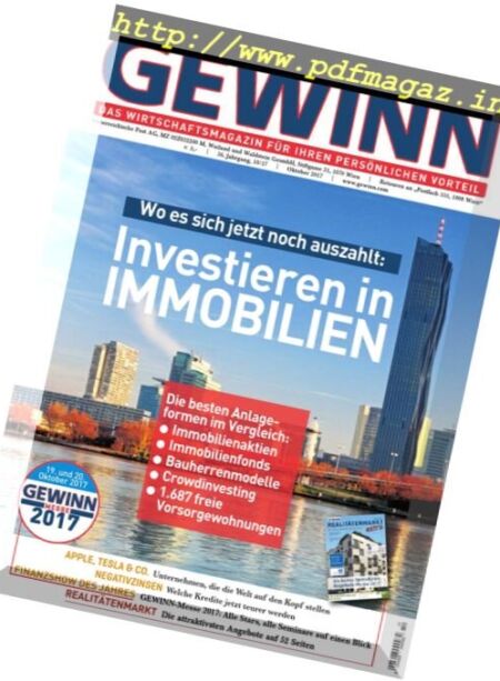 Gewinn Germany – Oktober 2017 Cover