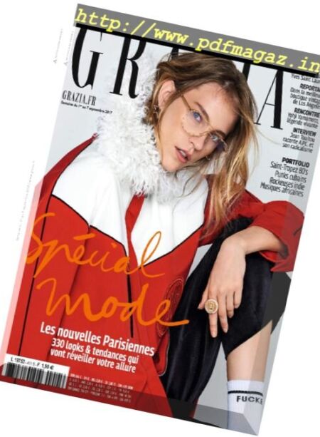 Grazia France – 1 au 7 Septembre 2017 Cover